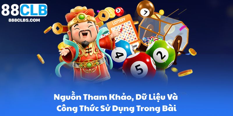Nguồn Tham Khảo, Dữ Liệu Và Công Thức Sử Dụng Trong Bài